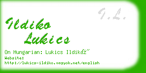ildiko lukics business card